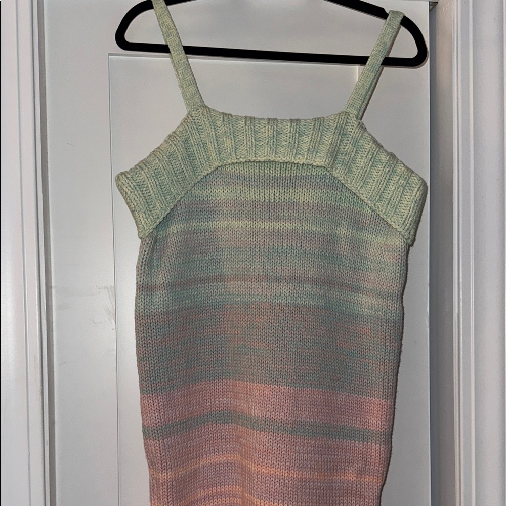 525 brand Striped Knit Sleeveless Dress